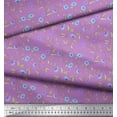 thumbnail image 3 of Soimoi Cotton Poplin Fabric Leaves & Aster Floral Print Sewing Fabric Yard 42 Inch Wide, 3 of 3