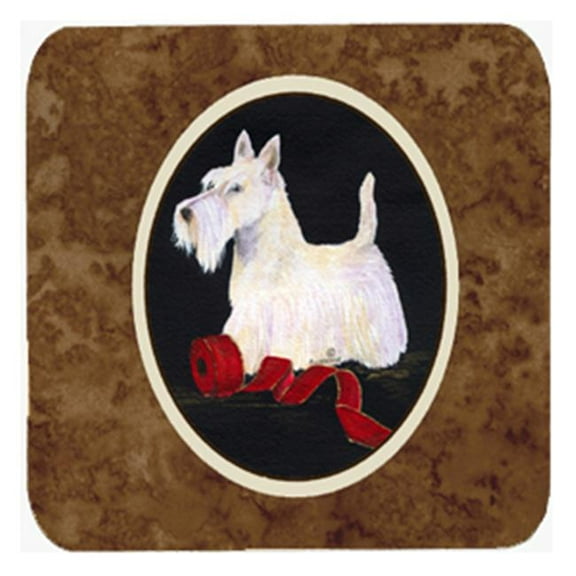 Scottish Terrier Foam Coasters, Set Of 4