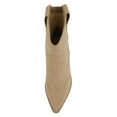 thumbnail image 5 of Soda Women Ankle Boots Western Cowboy Slip On Short Block Heel Pointed Toe Cowgirl Stitched Booties INCITY-S Beige Camel 8, 5 of 5