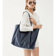 thumbnail image 3 of Bolso HOXIS Oversize de piel sintética para mujer, color azul marino, 3 of 7