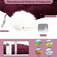 thumbnail image 7 of Porch Swing Cushion 47in, Waterproof Bench Cushion for Outdoor Furniture, 2-3 Seater Replacement Glider Cushion with Ties for Backyard and Garden（Wine Red 47"), 7 of 7