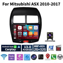 Android 13 Car Stereo Radio for Mitsubishi ASX 2010-2017, 10" Touchscreen Support Carplay Android Auto GPS Navigation WIFI Bluetooth Steering Wheel Control Rear Camera 2GB RAM   32GB ROM, Black