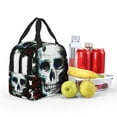 thumbnail image 5 of Honeii Watercolor Skull Print Lunch Bag Women, Lunch Box Lunch Bag for Women Adult Men, Small Leakproof Cute Lunch Tote Large Capacity Reusable, 5 of 8
