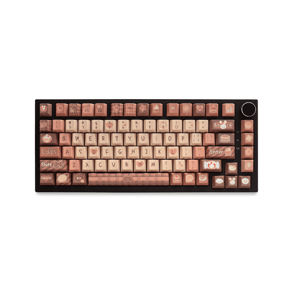 Teclas PBT Conejo Dulce Postre | 129 Teclas, Perfil Cherry | Diseño Pastel Tierno Sublimado, Compatibles con Teclados Mecánicos MX