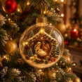 thumbnail image 5 of Arghm Lighted Nativity Scene Christmas Ornament – Warm Holiday Hanging Decoration for Home, Parties, and Tree Display, 5 of 6