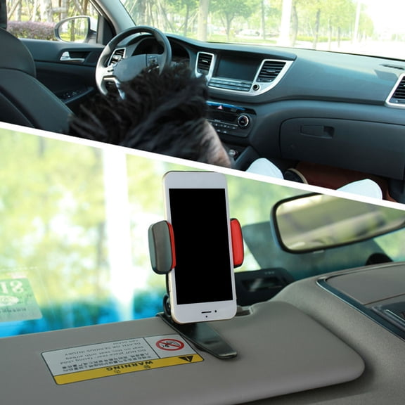 Universal Car Phone Mount Holder 360 Rotating Clip Stand for Smartphones Compatible with All Vehicles