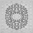 thumbnail image 1 of Ahgly Company Indoor Square Medallion Gray Traditional Area Rugs, 7' Square, 1 of 1