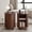 Walnut, variant on Aisword Nightstand with Charging Station, Fluted Accent Side Table with Sliding Door and Adjustable Shelf, End Table for Small Space, Walnut