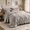 Light Grey, variant on Lipa Queen Comforter Set,7-Piece Bed in a Bag,All Season Bedding Set,Comforter,Flat Sheet,Fitted Sheet,Pillowcases and Shams,Medium Gray