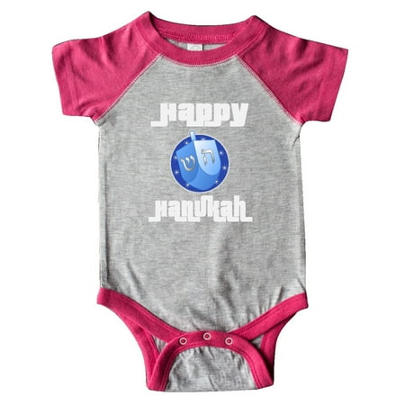 

Inktastic Happy Hanukkah Dreidel Gift Baby Boy or Baby Girl Bodysuit