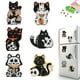 thumbnail image 1 of Art Refrigerator Magnets Sticker 6pcs Cat Acrílico para Principiantes Negros, 1 of 9