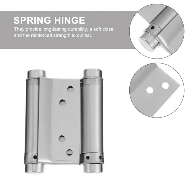 BRIGHTFUFU 1Pcs Spring Hinge Stainless Steel for Warehouse Doors with Labor Saving Feature