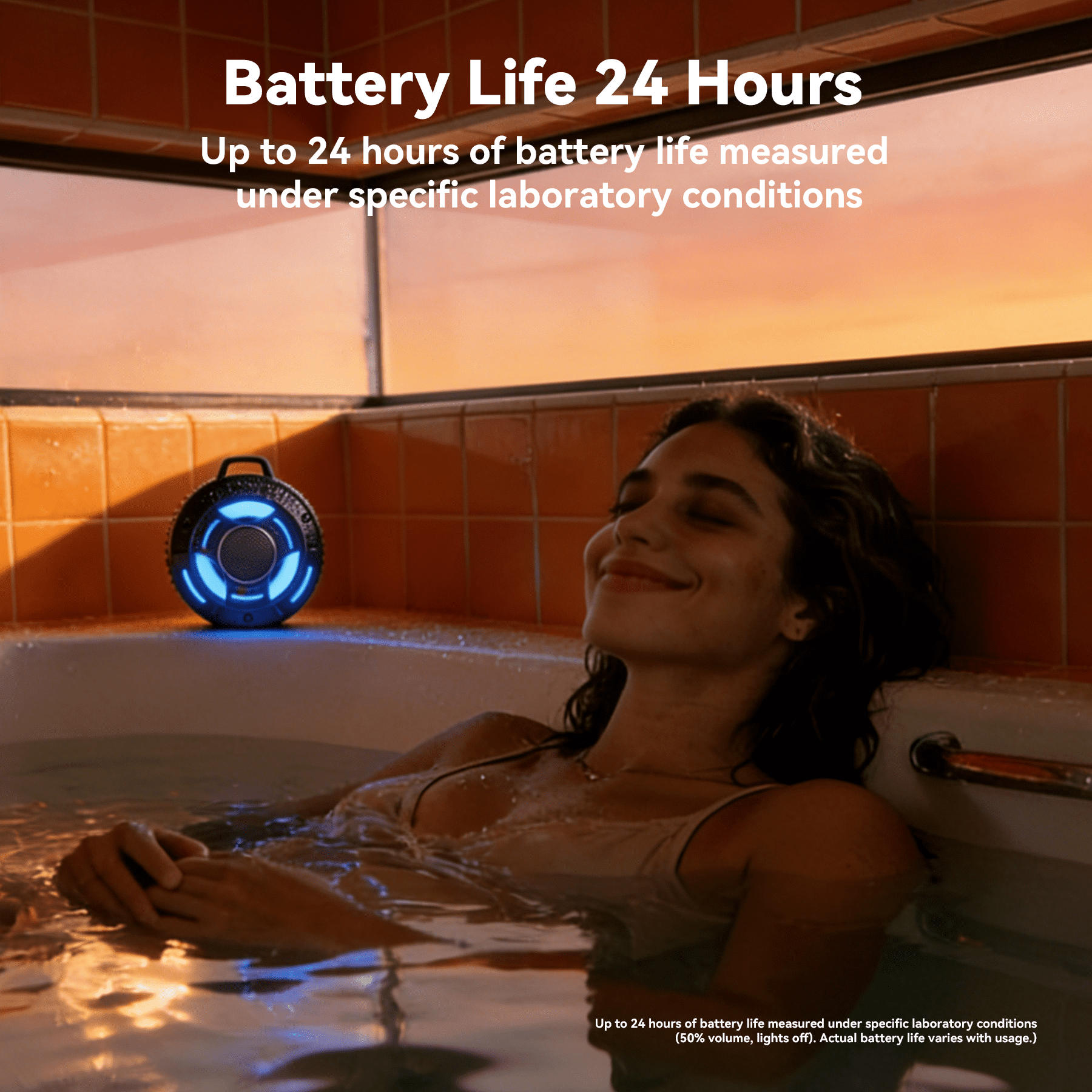 Bluetooth Shower Speaker,Portable Bluetooth 5.4 Speaker,24W Stereo Bass,RGB Lights,Wireless IPX7 Waterproof Speakers with Built In Mic,Digital Display,for Bathroom Party Travel Outdoor, Gift
