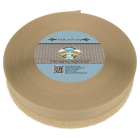 

Country Brook Design® Beige Sew on Hook and Loop (1 inch 3 yards)