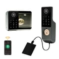 thumbnail image 2 of TUYA Fingerprint Magnetic Card Password Key Remote Unlock Courtyard Apartment Outdoor Waterproof Smart Door Lock ,Flexible Password Options, 2 of 5