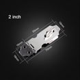 thumbnail image 3 of SENRISE 1/2Pcs Heavy Duty Hasp Staple Lock Security Hardware Stainless Steel Silver Size 2", 3 of 4