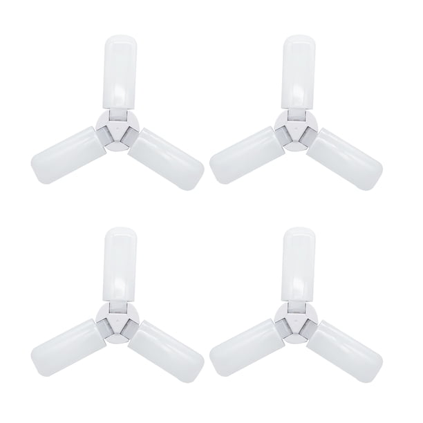 Luces LED para garaje: luces de techo regulables para garaje, 6000LM 6500K E27 / E26 Luces LED para techo de garaje con 3 paneles ajustables para garajes Abanopi Luces LED para garaje