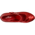 thumbnail image 5 of Red Red Glitter Mary Jane Ellie Shoes 421-Jane-G Red, 5 of 7