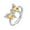 JH0202-2 Yellow Crystal, variant on Women 925 Sterling Silver Exaggerated Butterfly Cubic Zirconia Thumb Ring Rings Women's Jewelry Lady Gifts