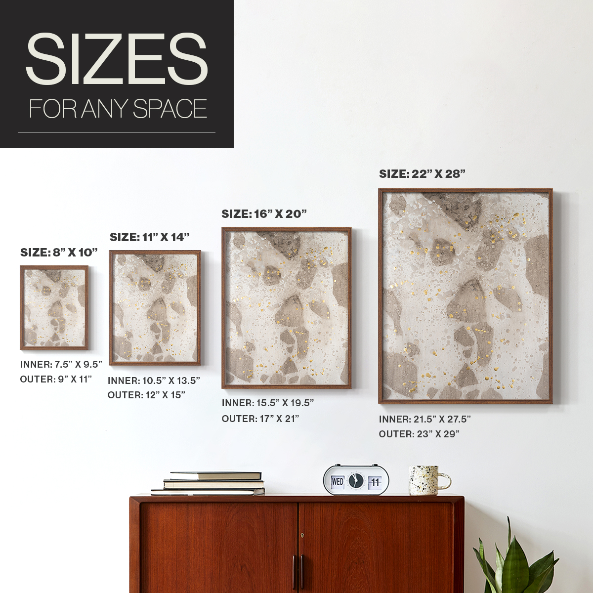 Chordata I Framed Print in Brown Solid Wood Framed Print No Nail Hanging