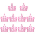thumbnail image 2 of EeaseCA 10pcs Simulation Shopping Baskets Plastic Basket Toys Mini Candy Baskets, 2 of 7