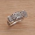 thumbnail image 3 of NOVICA Sterling silver cocktail ring, 'Ancient Scroll', 3 of 9