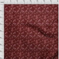 thumbnail image 3 of oneOone Silk Tabby Dark Red Fabric Flower Artistic Fabric For Sewing Printed Craft Fabric By The Yard 42 Inch Wide, 3 of 4