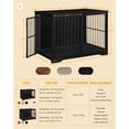 thumbnail image 6 of Hzuaneri 44 Inch Dog Crate Furniture, XL Indoor Dog Kennel for Large Dog with Barn Door, Heavy Duty Wooden Dog Cage as TV Stand & End Table, Black, 6 of 8