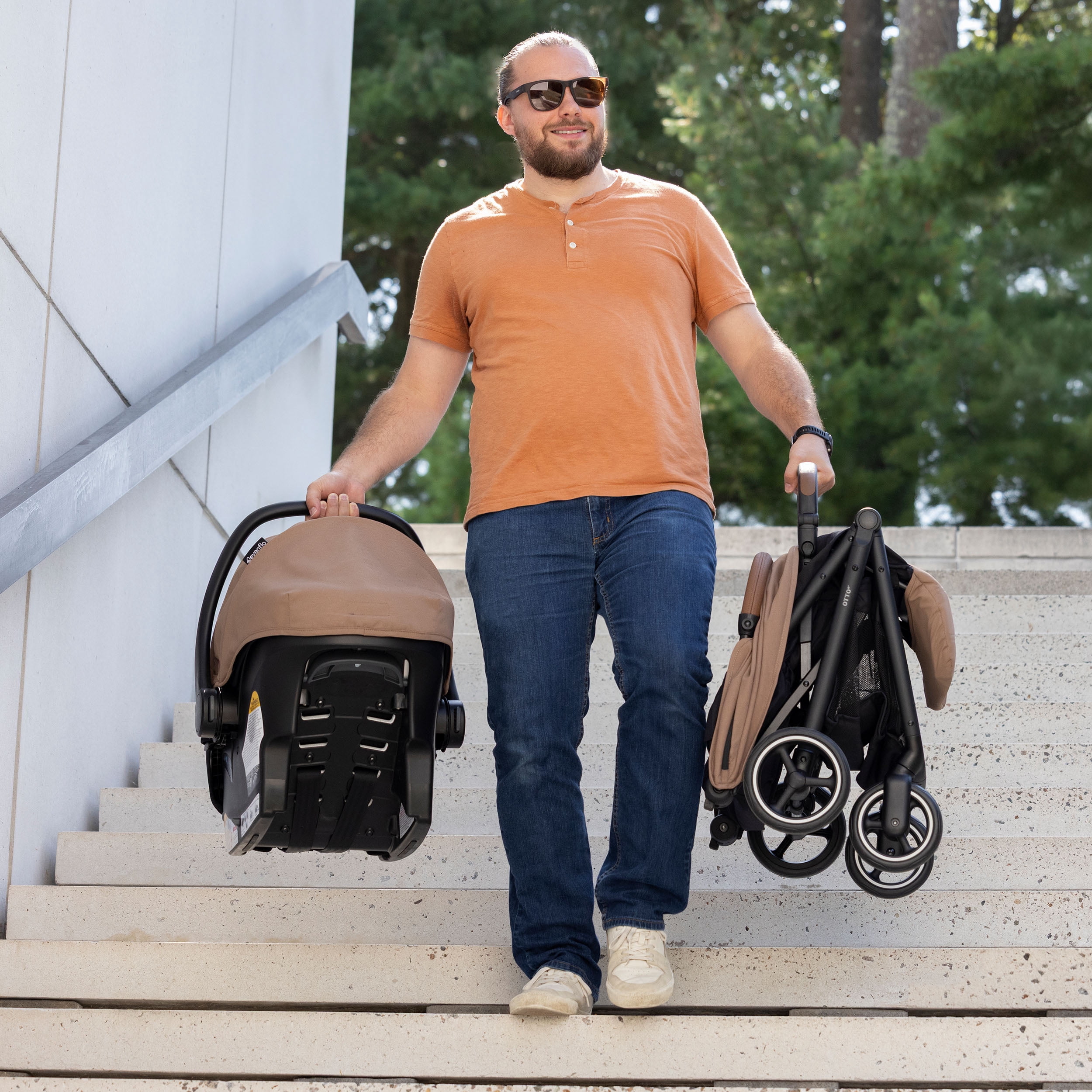 Evenflo Otto+ Travel System with LiteMax Infant Car Seat (Age 0-5 Years)