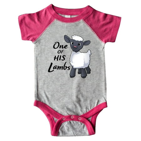 

Inktastic One of His Lambs- Easter sheep Gift Baby Boy or Baby Girl Bodysuit