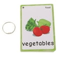 thumbnail image 2 of GUOOL 35Pcs Kids Pocket English Vocabulary Sight/Picture Word Flash Cards for Food,, 2 of 9