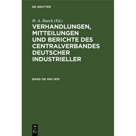 Mai 1910, (Hardcover)