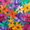 Flower, variant on Abstract Geometric Color Block Canvas Print, Wall Decor for Living Room Bedroom Office Dining Room Hallway