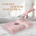 thumbnail image 7 of White Classic Luxury 650 Gsm Cotton Bath Sheet Towels, Extra Large Bathroom Towels Oversized, Pink, 35 x 70, 2 Pack, 7 of 7