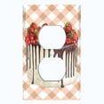 thumbnail image 2 of Metal Light Switch Wall Plate Outlet Cover (Vanilla Chocolate Berry Fruit Cake - Single Duplex), 2 of 2