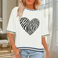 thumbnail image 2 of GERsome Womens Crop Tops Short Sleeve Cropped T Shirts Casual Crew Neck Drop Shoulder Loose Fit Summer Graphic Tees, Sizes S-3XL, 2 of 7