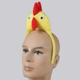 thumbnail image 6 of UNTERING Headband Hairband Funny Photo Booth Cartoon Rooster Headband Party Headpiece Padded Headband for Music Festivals, 6 of 7