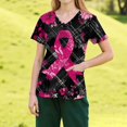 thumbnail image 2 of NAMTYQX Breast Cancer Awareness Shirt Breast Cancer Shirts for Women Hot Pink Size S, 2 of 4