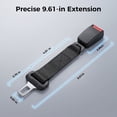 thumbnail image 6 of MORSUMA Car Seat Belt Extender, 9.61-inch Buckle Extension for 0.83-inch Tongue Width, Black, 2-Pack, 6 of 8