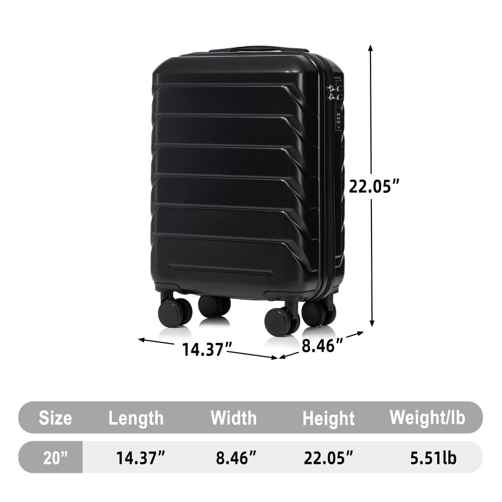 28 Inch ABS Hard Shell Large Travel Checked Luggage - Scratch Resistant Surface Four Multi-Directional Wheels,  With Combination Lock and Side Hooks .(Silver)