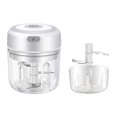 thumbnail image 1 of Mini grinillo de chili Master de ajo eléctrico 250ml / 150ml Comida de comida vegetal automática Gadget de cocina accesorios para el hogar blanco Advancent  HA059913-01B, 1 of 7