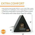 thumbnail image 3 of K&H Pet Products Heated A-Frame Indoor/Outdoor Shelter Gray/Black 18 X 14 Inches 20 Watts, 3 of 9