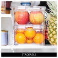 thumbnail image 3 of iDesign Stackable Fridge Organizer Bins with Lid for Fresh Produce - Ideal for Fruits, Vegetables, and Snacks, 3 of 6