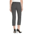 thumbnail image 2 of Hilary Radley Women's Stretch Slim Leg Crop Pant (14, Black/Ivory), 2 of 4