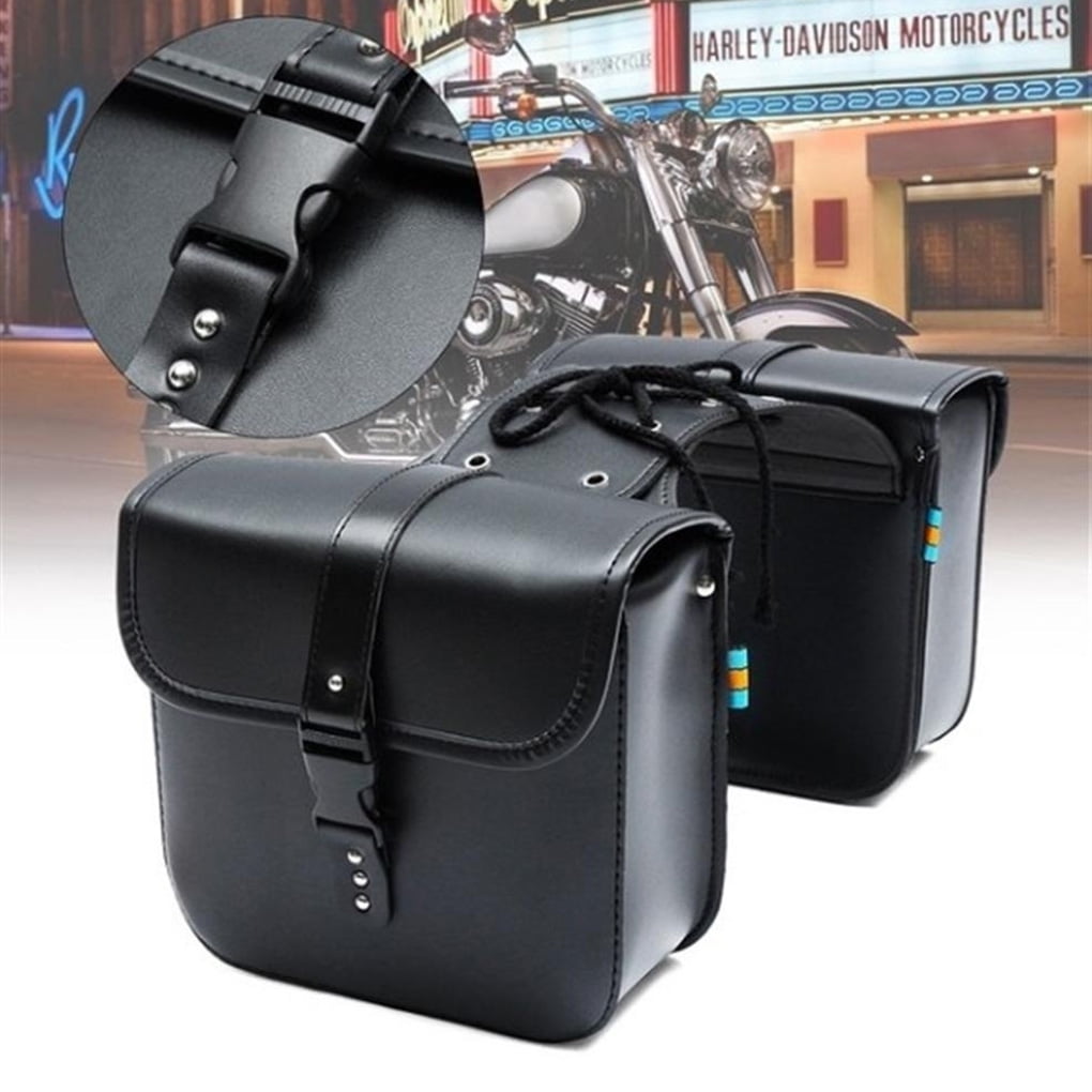Sacoche De Selle Moto En Cuir - Porte-Bagages Arrière, Grande Capacité, Étanche, Installation Facile