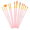 thumbnail image 1 of Shisuyan 12Pcs Paint Brush Set Soft Painting Brushes With Simple Handle Design For Artists Portraits, 1 of 8