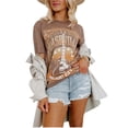 thumbnail image 2 of Jamsmile Women Tshirts Summer Country Music Graphic Print Short Sleeve Crew Neck T Shirt Casual Classic Vacation T-Shirts, 2 of 3