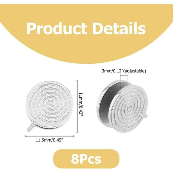 Pressure Earrings for Keloids Stainless Steel Clip Earrings Spiral Non-Pierced Earrings Rainbow Compression Earrings Metal Ear Cuff Adjustable Keloid Earrings