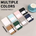 thumbnail image 5 of Pocket Notebook,Small Notebook,A7 Horizontal Notebook Hand Thickened Office Learning Notebook,Mini Notebooks, Small Pocket Notebook Hardcover Journal Notepad Business Notebook(Light Blue), 5 of 9