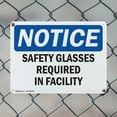 thumbnail image 5 of (2 Pack) Safety Glasses Required In Facility OSHA Notice Sign 24 Inch X 18 Inch Indoor / Outdoor Rust-Free Aluminum Metal Signs for Workplace, Workshop, and Construction Site, Made in, 5 of 8
